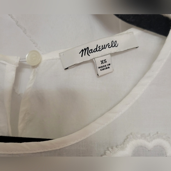 MADEWELL Embroidered Side-Tie Tank EUC XS - Picture 6 of 11